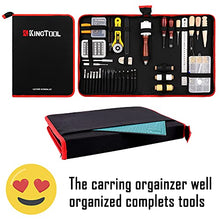 Load image into Gallery viewer, 275 pcs Advanced Leather Sewing Tools and Supplies with Carrying Organizer Cutting Mat Stamping Tools Needles Snaps and Rivets Kit Perfect for Stitching Punching Cutting Sewing Leather Craft Making
