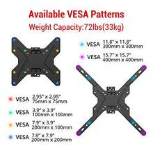 Load image into Gallery viewer, Loctek 26-55 inch TV Wall Mount Bracket Upto 72 lbs Weight Capacity, MAX. 400x400mm VESA Size, Full Motion Swivel Articulating Flat Screen
