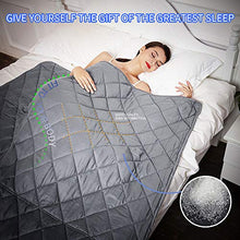 Load image into Gallery viewer, Hypnoser Weighted Blanket Adult (20 lbs, 60''x80'', Queen Size) | Diamond Heavy Blanket | 100% Cotton Material with Glass Beads
