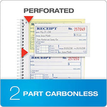 Load image into Gallery viewer, Adams Money and Rent Receipt Book, 2-Part Carbonless, 5-1/4" x 11", Spiral Bound, 200 Sets per Book, 4 Receipts per Page (SC1152)
