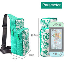 Load image into Gallery viewer, Switch Travel Bag, Compatible for Nintendo Switch / Switch OLED,Console,Dock,Joy-Con&amp;Switch Accessories, Nylon Water Resistant Portable Shoulder Chest Crossbody Side Bag Sling Backpack for Men &amp; Boys
