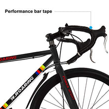 Load image into Gallery viewer, R.ROARING Commuter Road Bike 26 inch Wheels 21 Speed Shifting Bikes Dual Disc Brake Road Bicycle for Adults Mens Women, Black
