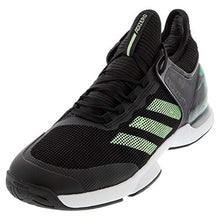 Load image into Gallery viewer, adidas Adizero Ubersonic 2.0 Shoe - Men's Tennis Core Black/Glow Green/Orange

