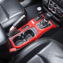 Load image into Gallery viewer, RT-TCZ Red Four-Wheel Drive + Gear Shift Panel Cover Trim for 2018-2020 Jeep Wrangler JL JLU
