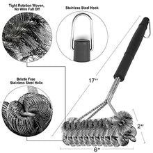 Load image into Gallery viewer, GRILLART Grill Brush Bristle Free &amp; Wire Combined BBQ Brush - Safe &amp; Efficient Grill Cleaning Brush- 17" Grill Cleaner Brush for Gas /Porcelain/Charbroil Grates - BBQ Accessories Gifts for Men
