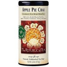 Load image into Gallery viewer, The Republic of Tea - Apple Pie Chai Herbal Tea, 36 Tea Bags
