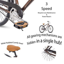 Load image into Gallery viewer, Huffy Mens Commuter Bike, Hyde Park 27.5 inch 3-Speed, Lightweight
