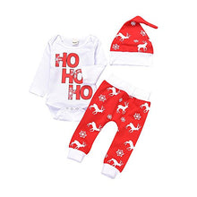 Load image into Gallery viewer, Xmas Newborn Infant Baby Boy Girl Romper Jumpsuit Tops+Pants Christmas Deer Outfits Set Kids Christmas Costume
