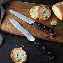 Load image into Gallery viewer, McCook MC25A Knife Sets,15 Pieces German Stainless Steel Kitchen Knife Block Set with Built-in Sharpener
