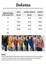 Load image into Gallery viewer, Dokotoo Womens Turtleneck Sweater High Neck Batwing Long Sleeve Ribbed Cozy Oversized Pullovers Sweaters Casual Winter Knitted Outerwear Jumpers Green Small
