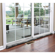 Load image into Gallery viewer, HOME DISTRICT Door Draft Stopper for Bottom of Door Sliding Glass Apartment and Patio Door Draft Stopper- Approx. 71" Long Gray
