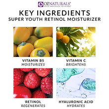 Load image into Gallery viewer, OZNaturals Face Moisturizer Retinol Cream: Super Youth Anti Aging Face Cream with Vitamin C, B5, Shea Butter, Hyaluronic Acid - Day and Night Skin Firming Retinol Moisturizer Wrinkle Cream - 4 Fl Oz
