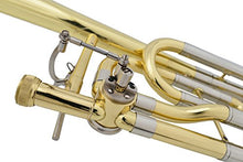 Load image into Gallery viewer, Glory High Grade Bb/F Key Intermediate TENOR Trombone with Case and 61/2Mouthpiece, Gold Finish
