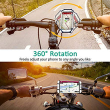 Load image into Gallery viewer, Bovon Bike Phone Mount, (Bolt Design) Sturdy Universal Motorcycle Bicycle Phone Holder Stand Compatible with iPhone Se/ 11 Pro Max/XS Max/XR/X/XS/8/8 Plus/7/7 Plus, Samsung S10/S10 Plus
