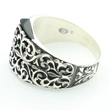 Load image into Gallery viewer, KAR 925K Silver Onyx Men's Ring K51S (10.5)
