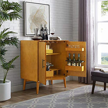 Load image into Gallery viewer, Crosley Furniture Landon Mid-Century Modern Bar Cabinet, Acorn
