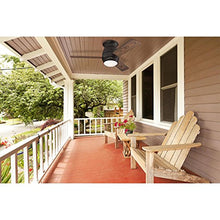 Load image into Gallery viewer, Westinghouse Lighting Westinghoue 7217800 Halley 44-Inch Oil Rubbed Bronze Indoor/Outdoor, Dimmable LED Light Kit with Frosted Opal Glass, Remote Control Included Ceiling Fan
