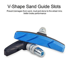 Load image into Gallery viewer, Bike Brake Pads Set, Alritz 3 Pairs Road Mountain Bicycle V-Brake Blocks Shoes with Hex Nut and Shims, No Noise No Skid, 70mm, for Front and Back Wheel
