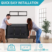 Load image into Gallery viewer, MOUNTUP Tilting TV Wall Mount Bracket for Most 37-70 Inches TVs, TV Mount with 10 Degrees Smooth Tilt, Low Profile TV Wall Mount, Easy Install on 16", 18", 24" Studs Loading Capacity 110 lbs MU0008
