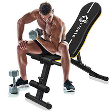 Load image into Gallery viewer, figolo Workout Bench, Adjustable Weight Bench with Wider Backrest/Seat for Full Body Workout Home Gym Strength Training Press bench with Easy Folding [2020 New Version]
