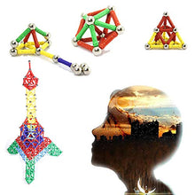 Load image into Gallery viewer, Veatree 160 Pcs Magnetic Building Sticks Blocks Toys, Magnet Educational Toys Magnetic Blocks Sticks Stacking Toys Set for Kids and Adult, Non-Toxic Building Toy 3D Puzzle with Storage Bag
