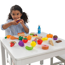 Load image into Gallery viewer, KidKraft 30-Piece Plastic Play Food Set, Fruits, Veggies, Sweets and More, Use with Play Kitchens, Gift for Ages 3+
