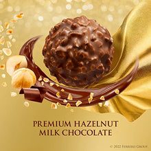 Load image into Gallery viewer, Ferrero Rocher Fine Hazelnut Milk Chocolate, 42 Count, Chocolate Candy Gift Box, 18.5 oz
