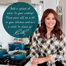 Load image into Gallery viewer, Rachael Ray Brights Nonstick Cookware Set / Pots and Pans Set - 14 Piece, Marine Blue
