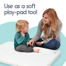 Load image into Gallery viewer, hiccapop Tri-fold Pack n Play Mattress Pad with Firm (for Babies) &amp; Soft (Toddlers) Sides | Portable Foldable Playard Mattress, Playpen Mattress for Pack and Play Crib | Includes Carry Case
