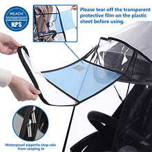 Load image into Gallery viewer, Stroller Rain Cover,Universal Stroller Accessory,Waterproof, Windproof Protection,Protect from Dust Snow,Baby Travel Weather Shield

