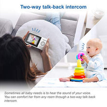 Load image into Gallery viewer, VTech VM819 Video Baby Monitor with 19Hour Battery Life 1000ft Long Range Auto Night Vision 2.8” Screen 2Way Audio Talk Temperature Sensor Power Saving Mode and Lullabies, White
