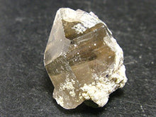 Load image into Gallery viewer, Green Tourmaline Crystal On Quartz Matrix From Brazil - 1.1"
