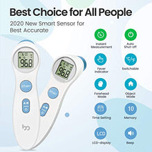 Load image into Gallery viewer, Forehead Thermometer for Fever, Digital Medical Thermometer for Baby, Kids, and Adult - Professional Infrared Temporal Fever Thermometer 1s Instant Accurate Reading [2020 New Model]
