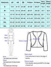 Load image into Gallery viewer, GRACE KARIN Women's Soft Knit Sweaters 3/4 Sleeve Open Front Cropped Bolero Cardigans (Black&amp;Yellow,XL
