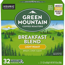 Load image into Gallery viewer, Green Mountain Coffee Roasters Breakfast Blend, Single-Serve Keurig K-Cup Pods, Light Roast Coffee Pods, 32 Count
