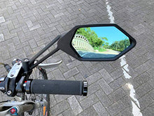Load image into Gallery viewer, New Scratch Resistant Glass Lens,Handlebar Bike Mirror, Adjustable Safe Rearview Mirror, Bicycle Mirror (Sliver Right Side) ME-005RS
