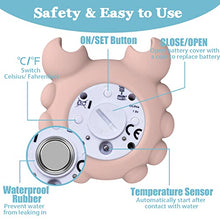 Load image into Gallery viewer, Baby Bath Bathtub Thermometer for Infant - Safety Bath Tub Water Temperature Digital Thermometer - Floating Bathing Toy Gift for Kids Newborn Mother with Flashing Temperature Warning
