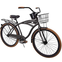 Load image into Gallery viewer, Huffy 26” Nel Lusso Men's Single-Speed Comfort Cruiser Bike, Charcoal
