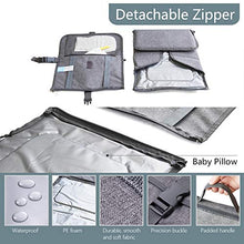 Load image into Gallery viewer, ISAMANNER Changing Pad - Portable Changing Pad, Baby Changing Pad, Portable Diaper Mat, Diaper Changing Pad, Baby Changing Mat, Baby Travel Kits, Baby Shower Gift, Travel Changing Pad with Pillow
