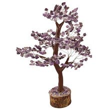 Load image into Gallery viewer, Crocon Amethyst Gemstone Money Tree Feng Shui Bonsai for Reiki Healing Chakra Stone Balancing Energy Generator Spiritual Meditation Home Interior Office Decor Size 10-12 Inch
