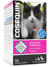 Load image into Gallery viewer, Nutramax Cosequin Joint Health Supplement for Cats - With Glucosamine and Chondroitin, 55 Capsules
