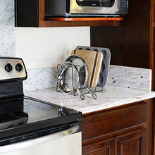 Load image into Gallery viewer, SimpleHouseware Kitchen Pot Lid Rack Holder Organizer, Bronze
