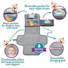 Load image into Gallery viewer, Portable Diaper Changing Pad, Portable Changing pad for Newborn Girl &amp; boy - Baby Changing Pad with Smart Wipes Pocket – Waterproof Travel Changing Station kit - Baby Gift by Kopi Baby
