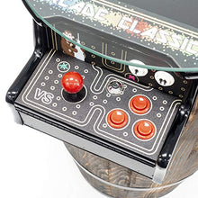 Load image into Gallery viewer, Creative Arcades Full Size Commercial Grade Wine Barrel Style Pub Arcade Machine | 2 Player | 412 Games | 15" LCD Screen | Round Glass Top | 2 Sanwa Joysticks | 2 Stools Included | 3 Year Warranty
