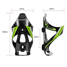 Load image into Gallery viewer, Wiel 100% Full Carbon Fiber Bicycle Bike Light Drink Water Bottle Cage Holder (2PCs Green)
