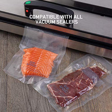Load image into Gallery viewer, Wevac Vacuum Sealer Bags 100 Quart 8x12 Inch for Food Saver, Seal a Meal, Weston. Commercial Grade, BPA Free, Heavy Duty, Great for vac storage, Meal Prep or Sous Vide
