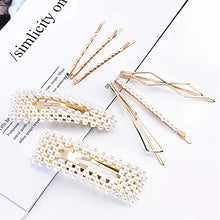 Load image into Gallery viewer, 20Pcs Pearl Hair Clips - Cehomi Fashion Korean Style Pearls Hair Barrettes Sweet Artificial Macaron Acrylic Resin Barrettes Hairpins for Women,Ladies and Girls Headwear Styling Tools Hair Accessories
