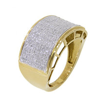 Load image into Gallery viewer, 0.77 Carat (Ctw) 10K Gold Round White Diamond Men's Micropave Hip Hop Pinky Ring 3/4 CT (8)
