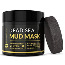 Load image into Gallery viewer, Dead Sea Mud Mask - Enhanced with Collagen - Reduces Blackheads, Pores, Acne, Oily Skin - Visibly Healthier Face &amp; Body Complexion - All Natural Anti-Aging Formula for Women &amp; Men
