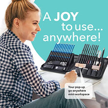 Load image into Gallery viewer, Castle Art Supplies Graphite Drawing Pencils and Sketch Set (40-Piece Kit), Complete Artist Kit Includes Charcoals, Pastels and Zippered Carry Case, Includes Rare Pop-Up Stand
